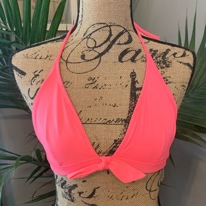 Coral Victoria’s Secret Triangle Bikini Top